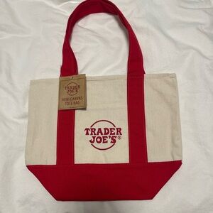 Red Mini Canvas Tote Bag